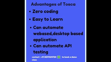 #ToscaAutomation #ToscaTestAutomation #tosca #automation #selenium #uft contact:+91 8247624720