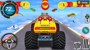 Monster Truck Mega Ramp Extreme Stunt Racing 3D - GT Car Stunt Master - Android Gameplay #3