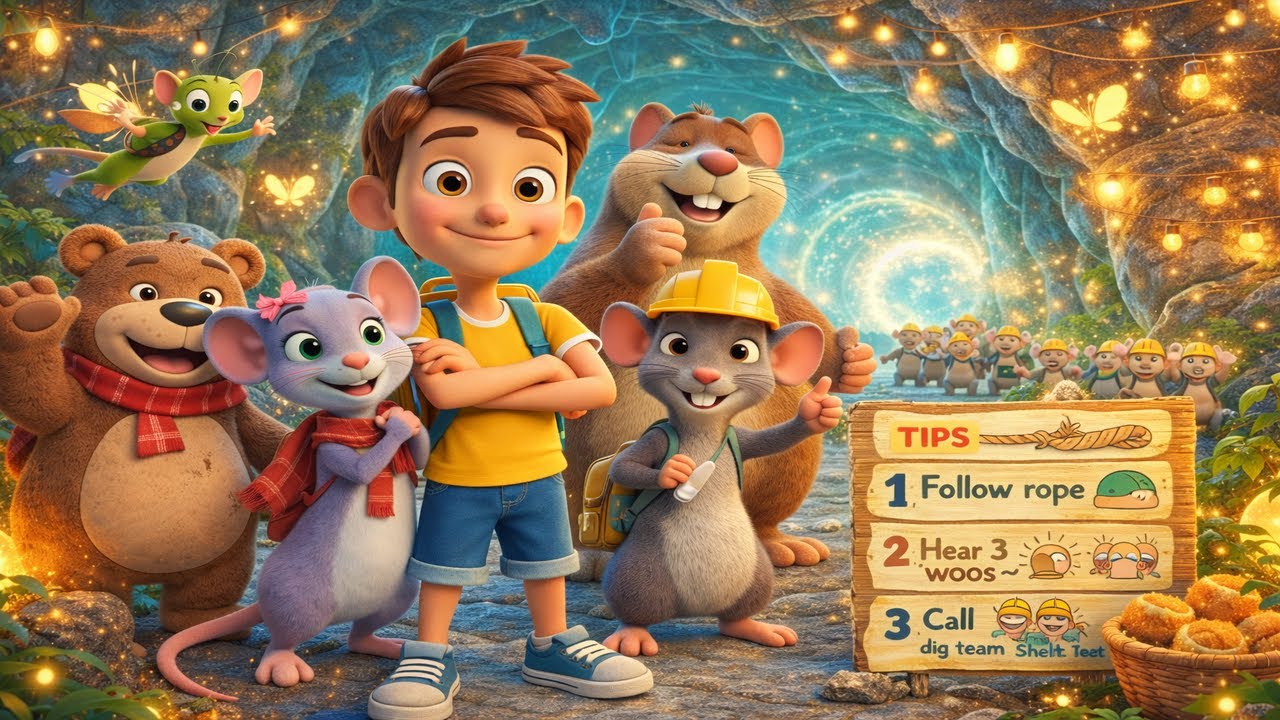 🐻Bon And Buddy Bear Adventure Rescue Mimi on Planet of the Rat 🚀 Kids Cartoon