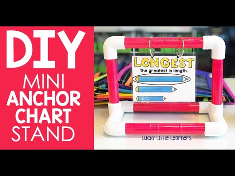 DIY Anchor Chart Stand  Pocket chart stand, Classroom charts, Anchor charts