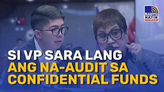 COA witness: Si VP Sara lang ang nagkaroon ng confidential funds | RNN