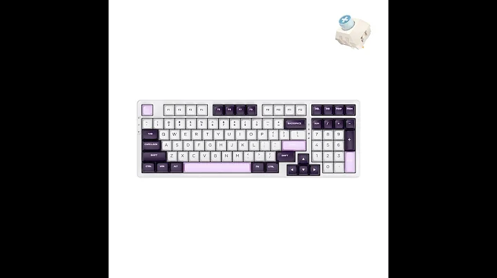 VGN V98 Pro Mechanical Keyboard Sound Test (Black Currant + Blueberry Ice Cream)