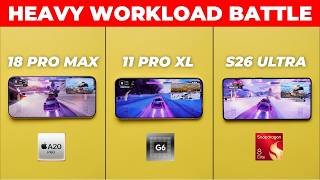 iPhone 18 Pro Max vs Pixel 11 Pro XL vs S26 Ultra – INSANE 30-Min Heavy Workload Test! screenshot 5