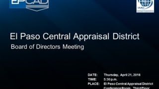 EPCAD BOD Meeting October 17, 2019