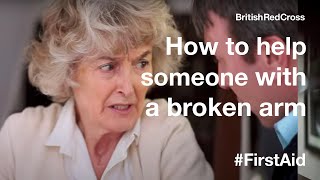 Helping someone who has a broken bone #FirstAid #PowerOfKindness