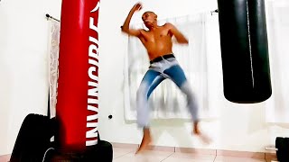 Phantom Punches "Javelin Throw": 60 kg Bag Stabilized by 36 kg Tyres