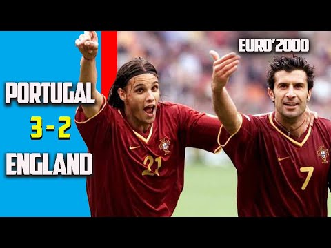 Portugal vs England 3 - 2 Highlights Group Stage Euro 2000 HD