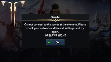 Lost Ark-Cannot connect to the server at the moment. Please check your network and Firewall settings