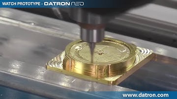 Brass Watch Prototype Milled on DATRON neo