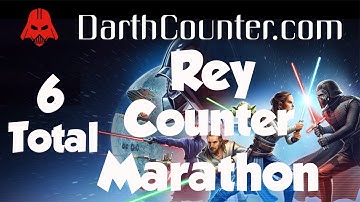 Rey Counter Marathon - 6 5v5 SWGOH GAC Counters using Jabba, JMK, JML, LV, Rey, SLKR