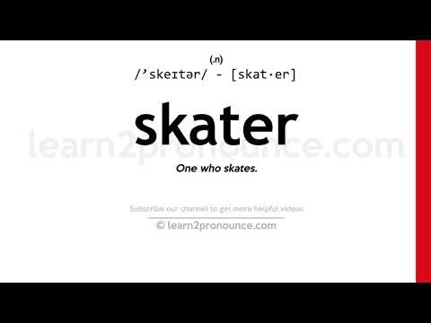 Произношение Конькобежец | Определение Skater