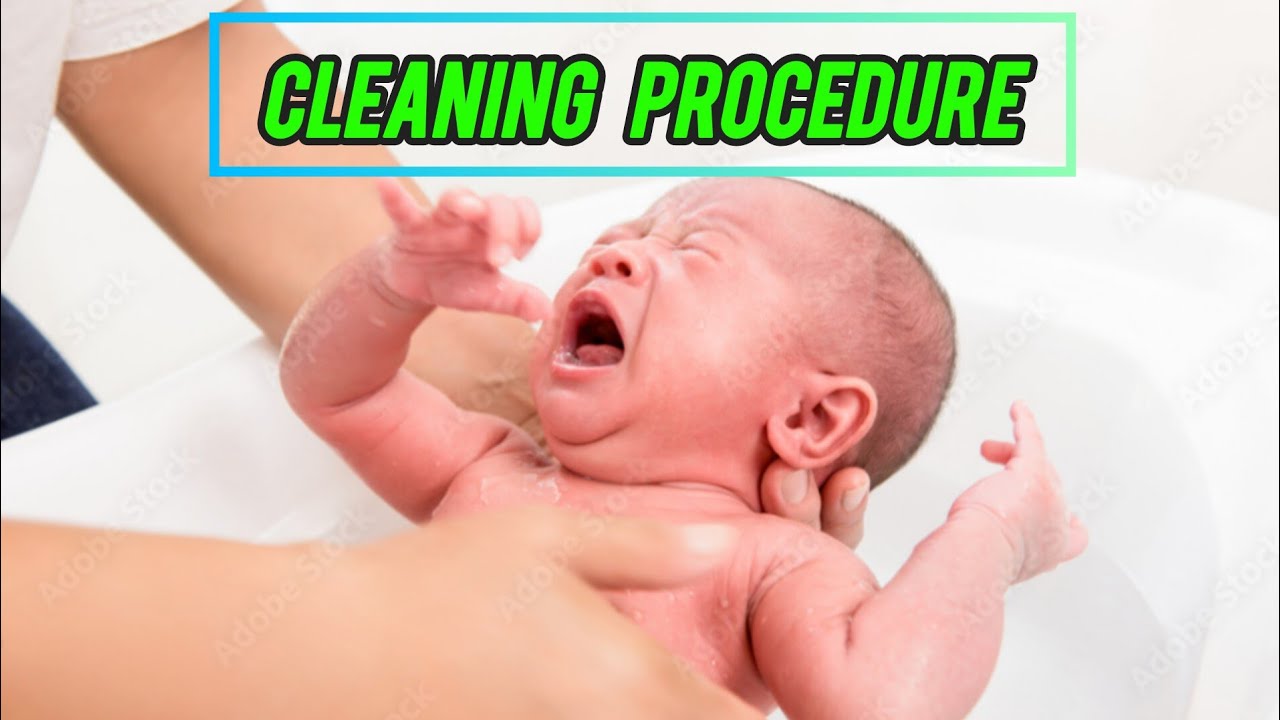 Cleaning procedure | Morning Care For Newborn Baby - YouTube