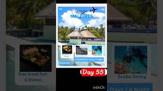 Day 55 Explore Maldives Travel Poster Design in Canva | Canva Poster Tutorial