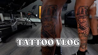 Tattoo Vlog Pt 3 - Freddy Krueger Added To The Leg Sleeve!