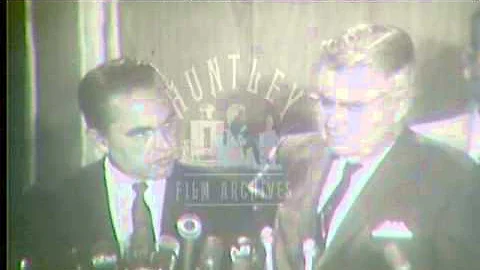 VP candidate LeMay puts foot in it, 1968.  Film 90...