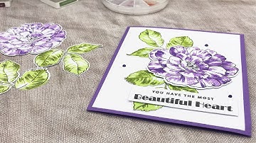 How to Stamp Layer with Altenew Beautiful Heart Stamp & Dies