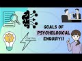 GOALS OF PSYCHOLOGICAL ENQUIRY - Class-11:Chapter-2