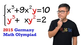 Germany Math Olympiad, a system of cubic equations