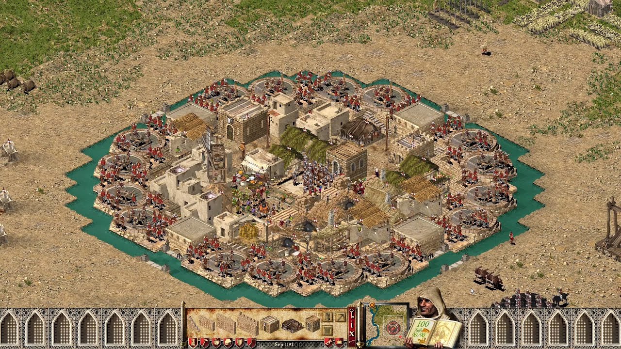Stronghold Crusader HD small round castle design