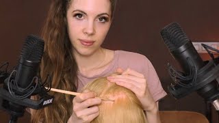 ASMR I will Give You Tingles  Scalp Check, Mic Brushing & Scratching, Sticky Sounds etc.