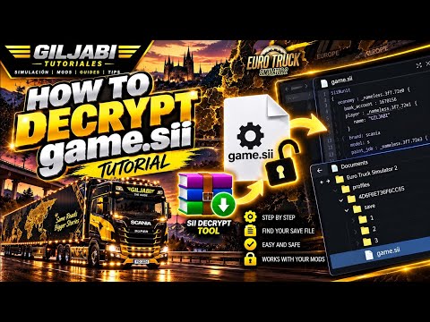 How to Decrypt game.sii in ETS2 | Step-by-Step Tutorial