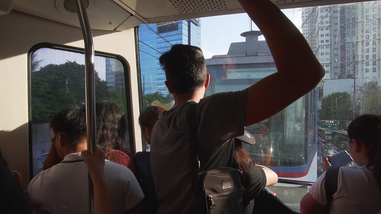 Philippines, Manila, MRT ride from Ayala Avenue to Taft Avenue
