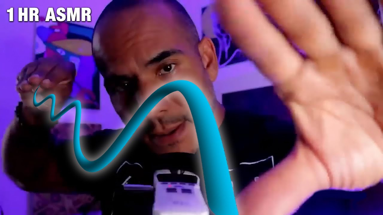 1 HOUR ASMR Plucking Negative Energy + Positive Affirmations (100% Stress Relief & Sleep Inducing))