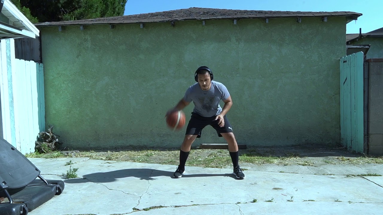 STATIONARY DRILLS | BEGINNERS | 4. PALMING THE BALL INTO HARD POUND DRIBBLE