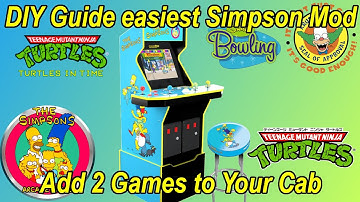 Do you want to add two Teenage Mutant Ninja Turtle Games to your Stock Simpsons Arcade 1up Cabinet?