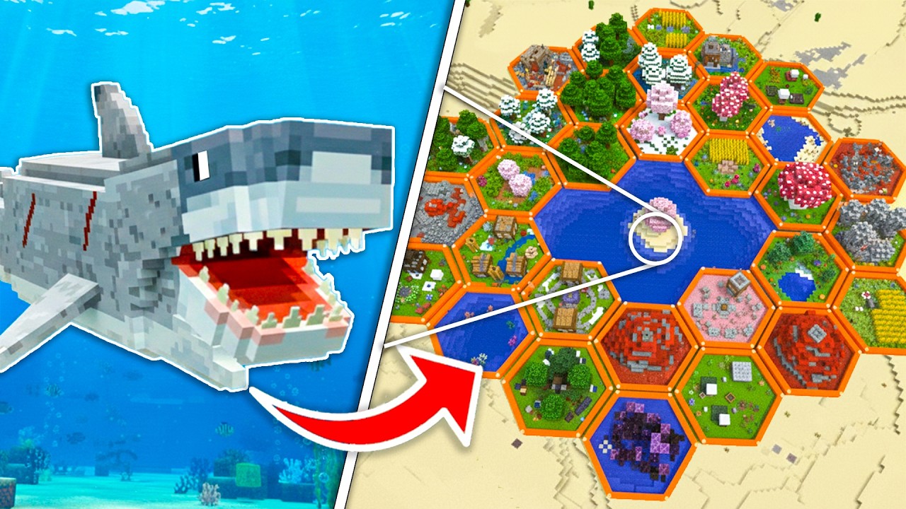 I Built a MASSIVE AQUARIUM for REAL LIFE Animals in Minecraft Hardcore