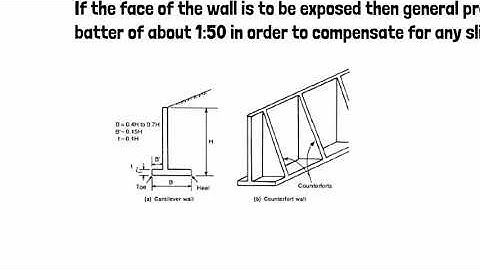 RCC Cantilever Retaining Walls || Types of Retaining wall || EuroCode 7 Design Philosophy