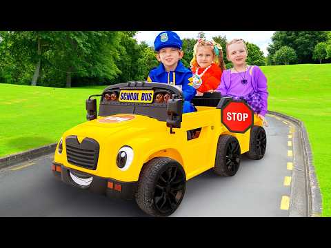 Alex Teaches Helping Others – School Bus Journey & Good Deeds