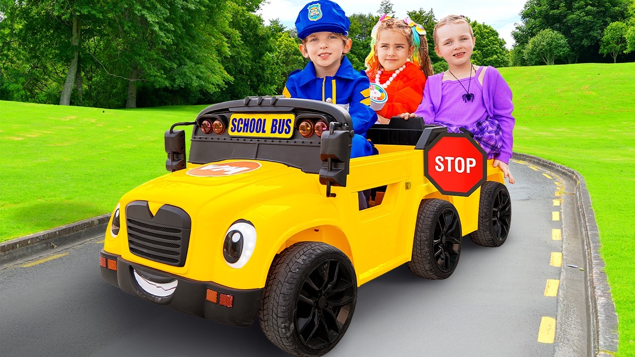 Alex Teaches Helping Others – School Bus Journey & Good Deeds