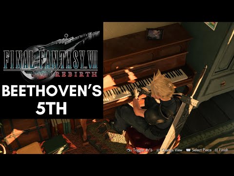 Cloud plays Beethoven's 5th Symphony - Final Fantasy VII Rebirth