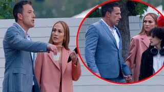 Ben Affleck held hands with Jennifer Lopez as they departed his daughter Violet graduation ceremony