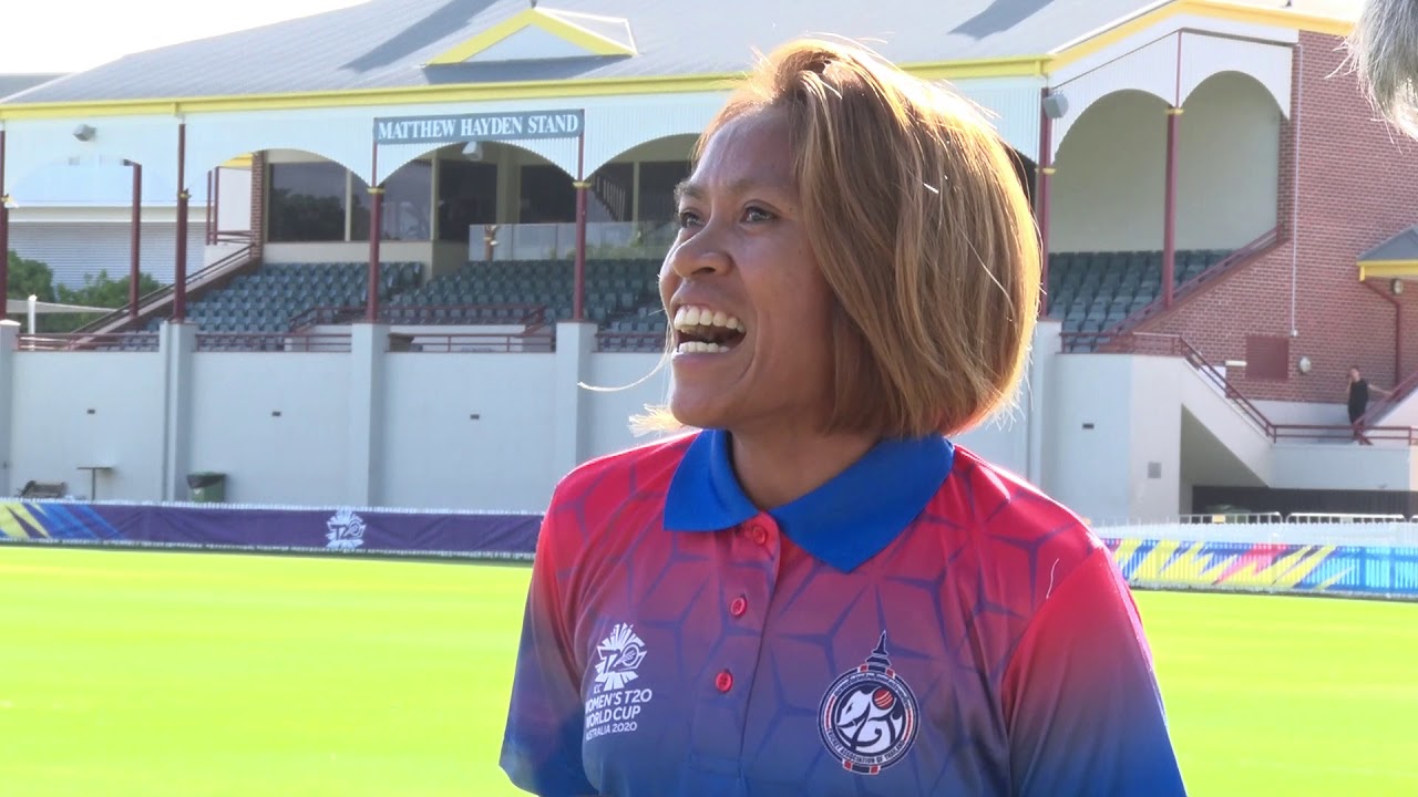 ICC Women's T20 World Cup - Interview with Thailand's Captain Sornnarin Tippoch - YouTube