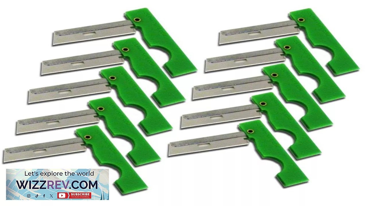 Derma Safe Razor Derma Safe Folding Razor Knife 10 pack Green for SERE Survival Tool ...