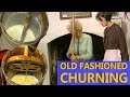 Churning in the Olden Days -- Irish Butter Making