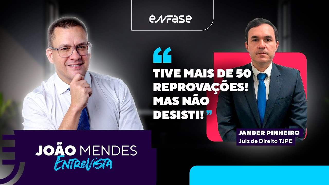 Tive mais de 50 Reprovações! Mas não desisti | JM Entrevista Jander Pinheiro, Juiz no TJPE