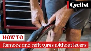 How to remove and refit road bike tyres without tyre levers: Pro tips for faster tyre changes