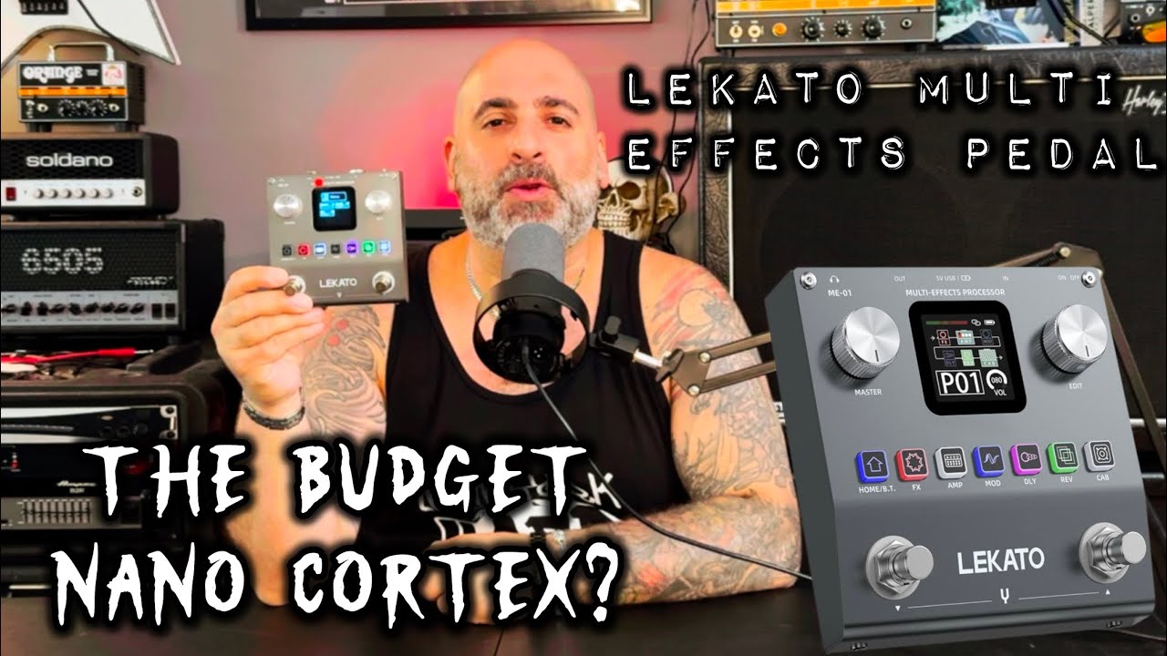 LEKATO ME-01 Multi Effects Processor Guitar Pedal w/6 Effects