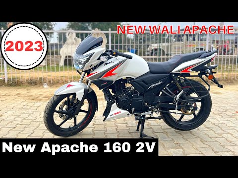 New 2023 TVS Apache RTR 160 2v: New Features | New Price ? Changes | Exhaust Sound😱2023 New Update?🔥