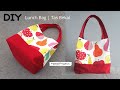 Lunch bag tutorial | Lunch Tote Bag |  Diy tas bekal