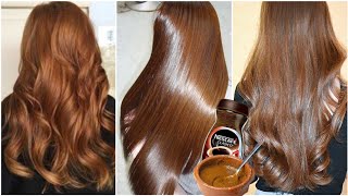 100%Effective coffee hair mask-Dye hair naturally in a shiny brown color from the first use