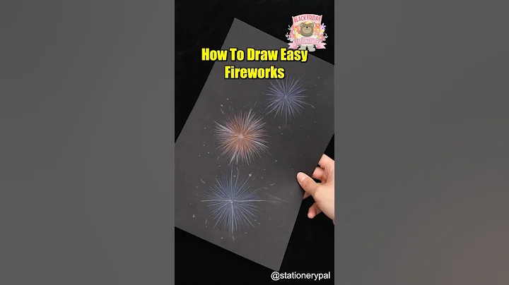 How To Draw Easy Fireworks? 🎆 #shorts