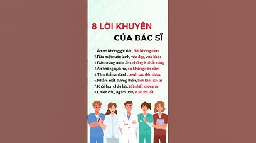8 lời khuyên vàng về sức khỏe từ bác sĩ - Ds Đại Minh #shorts #dsdaiminh #suckhoe #lơikhuyenhuuich