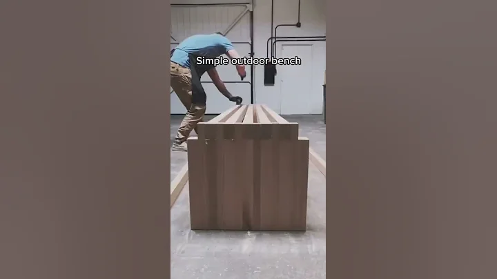 how to create out door bench #shorts
