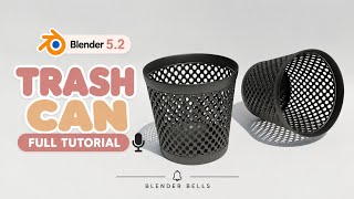 How to Make a Realistic Trash Can in Blender 5.2 | Full Tutorial | Easy Step_by_Step |