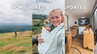 HOME VLOG: family hikes & van progress