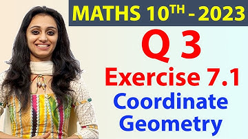 Q 3, Ex 7.1 - Coordinate Geometry - Chapter 7 - Maths Class 10th - NCERT, New Syllabus 2023 CBSE